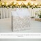 Gift Bag - Lace Patterned Large 13" Gift Bag with Tissue Paper, Elegant Gift Bag with Ribbon Handles for Weddings, Birthdays, Mother's Day, & Special Occasions. (White)